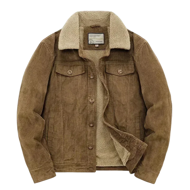 Pánská zimní bunda Větruodolné provedení Zapínání na knoflíky Polyester Praktické kapsy Límec Kašmírová podšívka Teplé zimní pohodlné nošení khaki M
