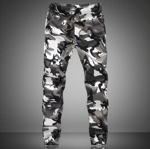 Pánske armádne nohavice Joggers J2634 biela XS