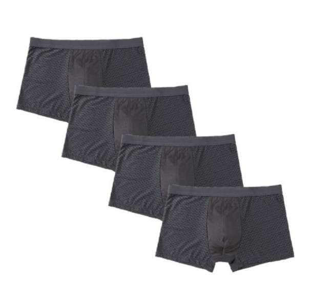 Pánske boxerky Edvin - 4 ks tmavo sivá XL