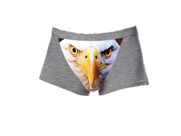 Pánské boxerky s orlem J2637 šedá M