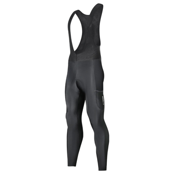 Pánské cyklistické kalhoty s laclem dlouhé provedení lycra polyester ergonomický střih pro silniční i rekreační cyklistiku XXL