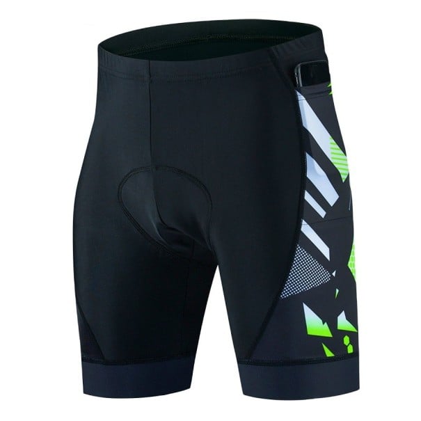 Pánské cyklistické kraťasy P3774 neonová zelená 3XL
