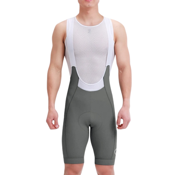 Pánské cyklistické kraťasy s laclem a síťovaným horním dílem elastan polyester ergonomický střih pro jízdu na kole tmavě šedá M