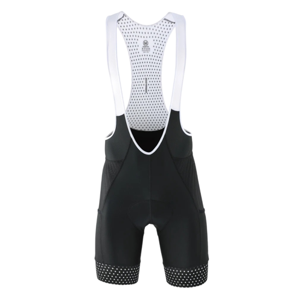 Pánské cyklistické kraťasy s laclem a síťovaným panelem polyester elastan lycra ergonomický střih pro jízdu na kole černá L