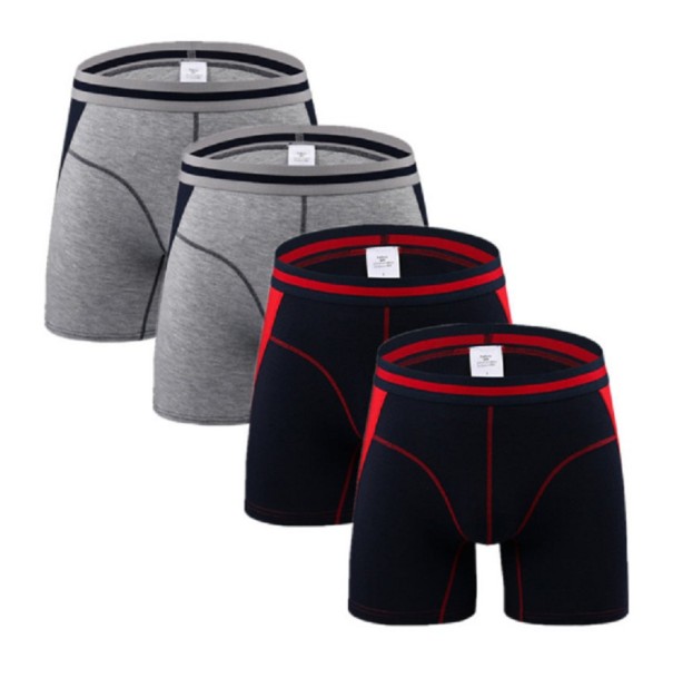 Pánské dlouhé boxerky Jon - 4 ks S 4