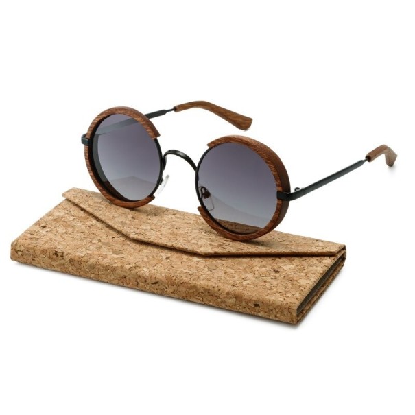 Pánske drevené slnečné okuliare E2001 2