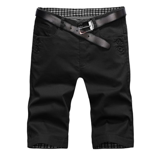 Pánske elegantné kraťasy čierna 33