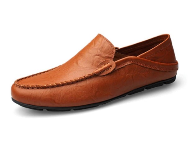 Pánske elegantné mokasíny J2642 hnedá 40