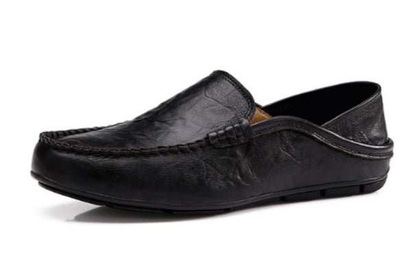 Pánské elegantní mokasíny J2642 černá 47