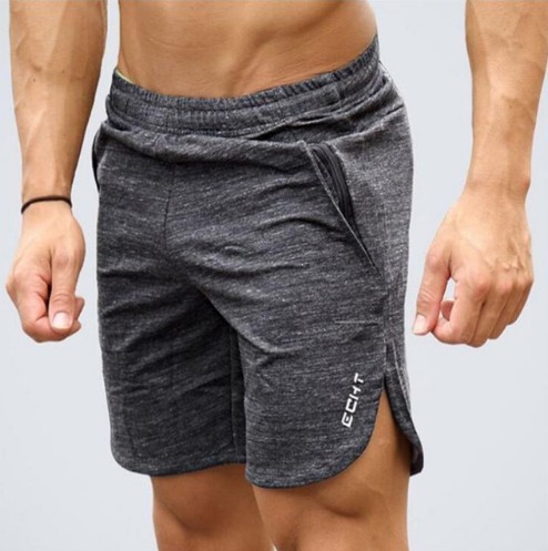 Pánské fitness kraťasy J2114 světle šedá M