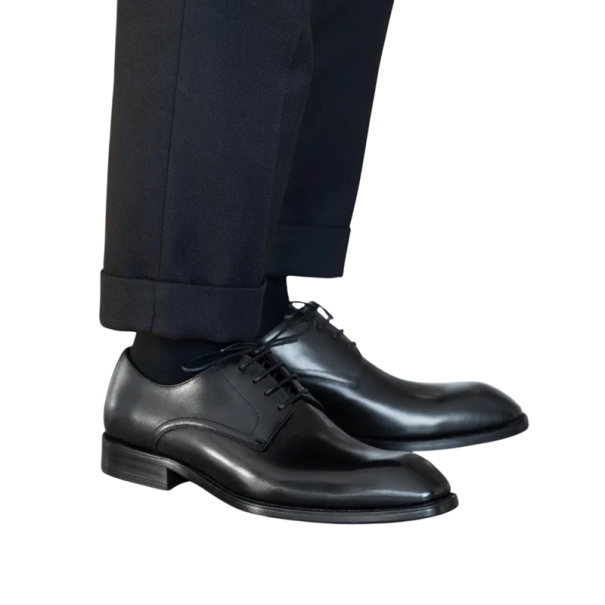 Pánské formální boty Oxfordky s hladkým celistvým svrškem Svršek z PU kůže Pryžová podešev Na svatbu ples do práce i na oslavy k obleku černá 38