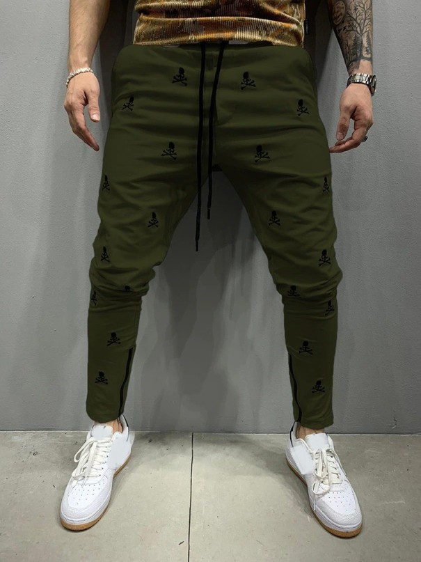 Pánské kalhoty A3127 armádní zelená M
