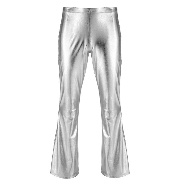 Pánské kalhoty F1695 stříbrná XL