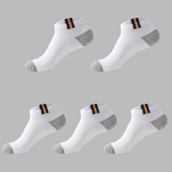 Pánské kotníkové ponožky - 5 párů A1479 4