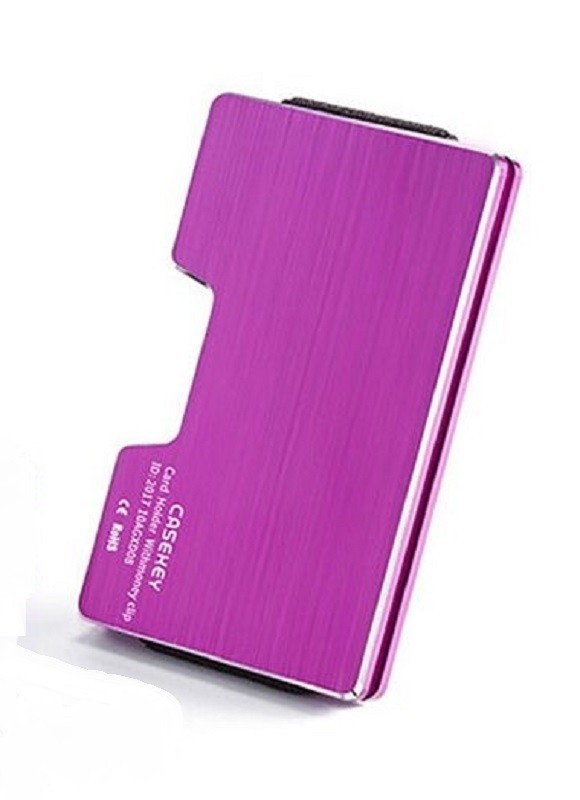 Pánské kovové pouzdro na karty fialová