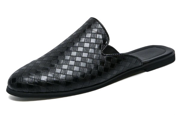 Pánské kožené pantofle A2263 černá 40