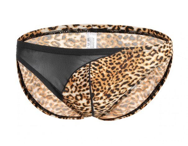 Pánske leopardí slipy zlatá S