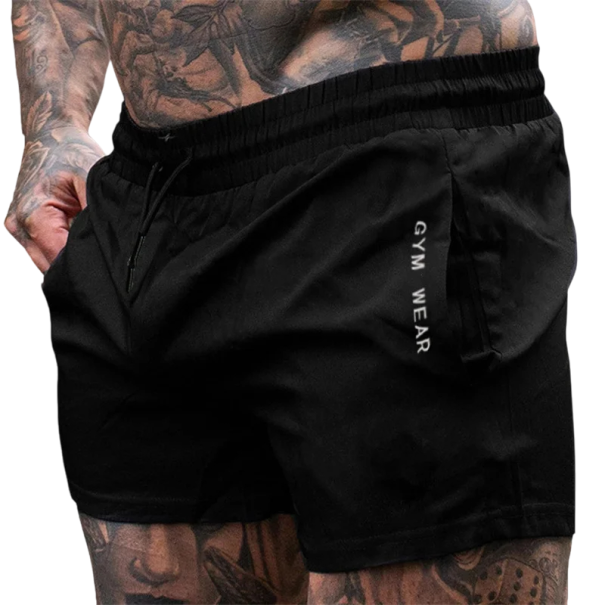 Pánské letní fitness kraťasy Tenké běžecké sportovní šortky Prodyšné tréninkové kraťasy se stahovací šňůrkou Neformální volný střih bílá S