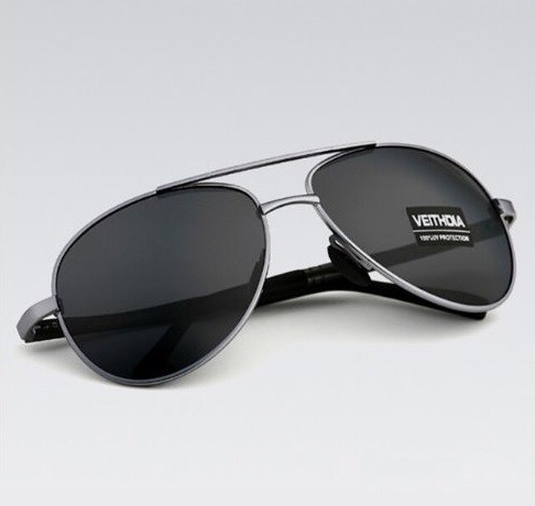 Pánské luxusní sluneční brýle pilotky J2656 šedá