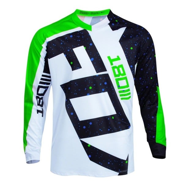 Pánské motokrosové triko s dlouhým rukávem, prodyšný sportovní dres pro motokros, motocykl, MTB, cyklistiku a venkovní aktivity zelená M