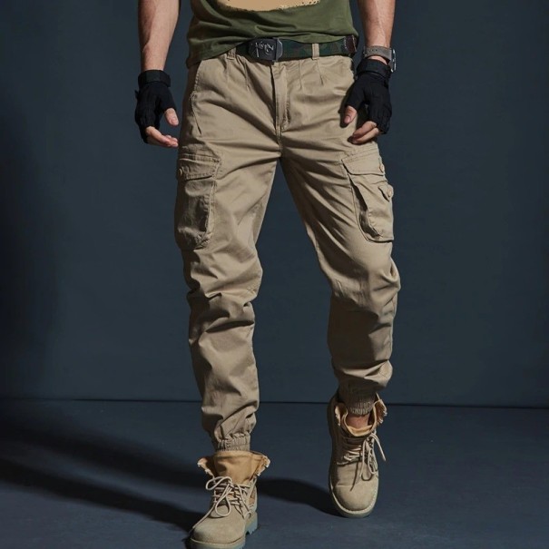 Pánske nohavice F1330 khaki 31