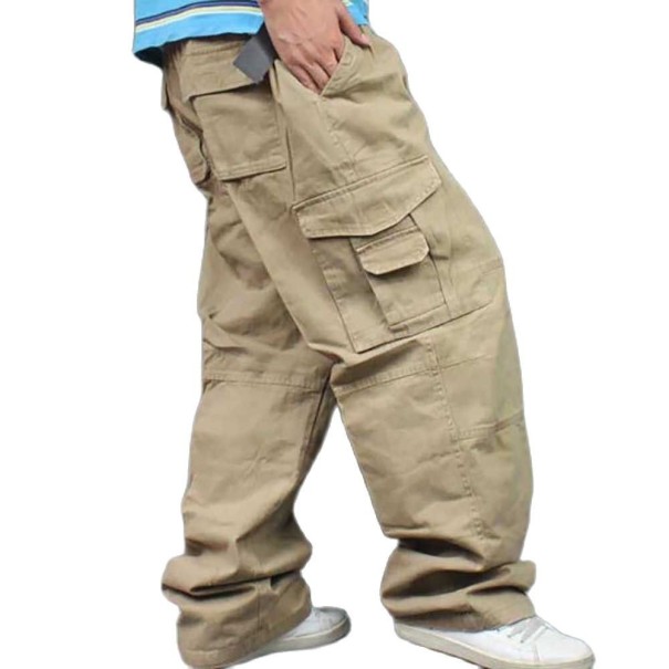 Pánske nohavice F1416 khaki S