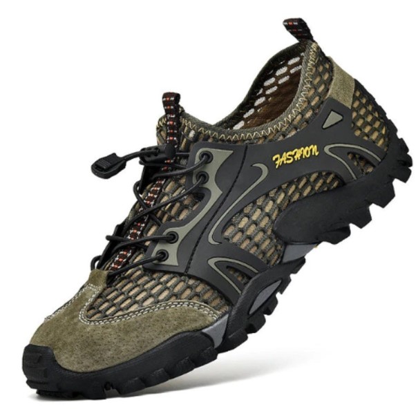 Pánske outdoorové topánky A2422 khaki 38