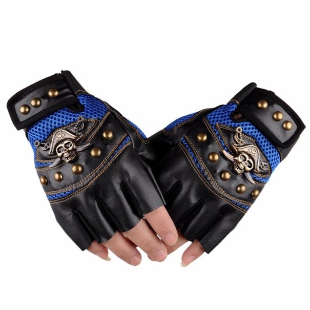 Pánské pirátské rukavice modrá