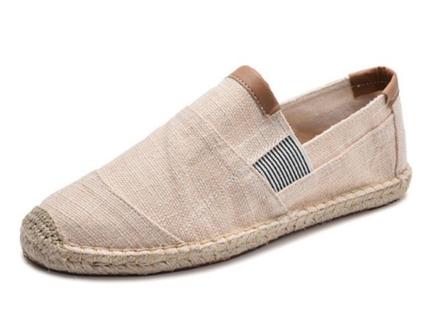 Pánské plátěné espadrilky J964 béžova 41