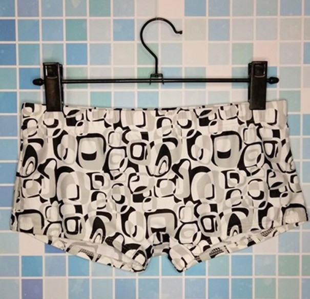 Pánské plavky F885 šedá L