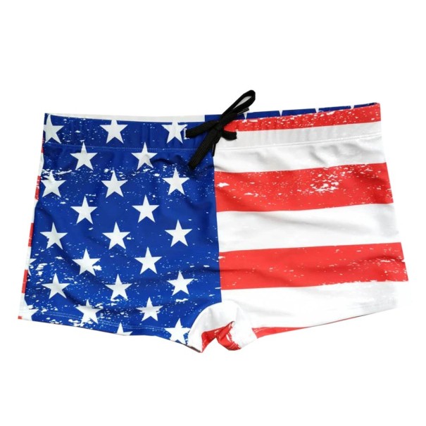 Pánske plavky s vlajkou USA M