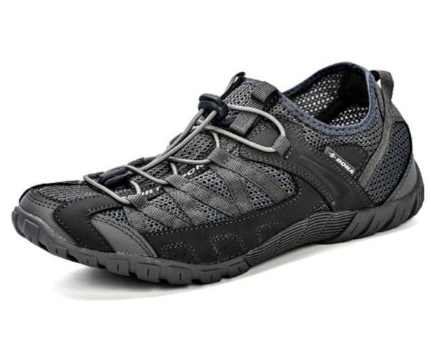 Pánske priedušné letné topánky J2667 tmavo sivá 46