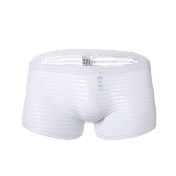 Pánské prodyšné boxerky Polyester spandex bílá M