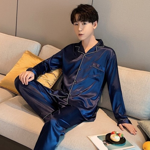 Pánske pyžamo T2397 tmavo modrá L