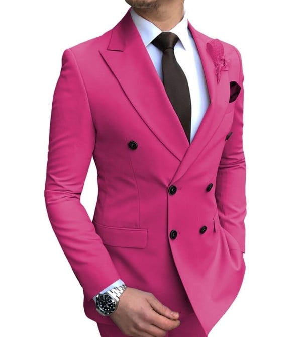 Pánské sako A2644 fuchsia L