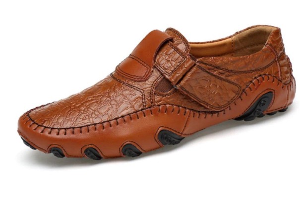 Pánské společenské boty - Mokasíny J1515 hnědá 38