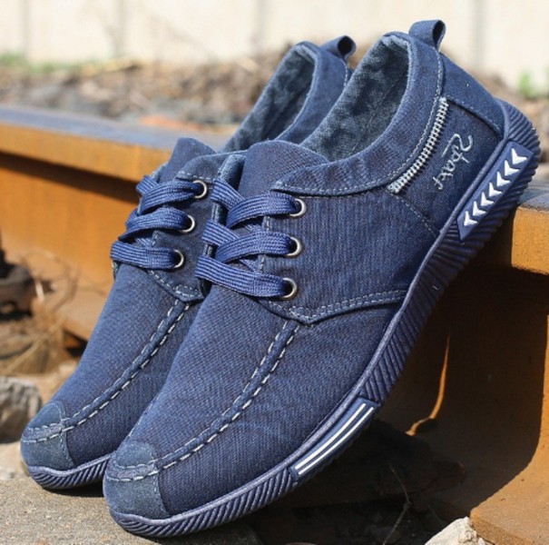 Pánské stylové boty J1518 modrá 38