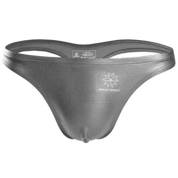 Pánské tanga plavky F1026 šedá L