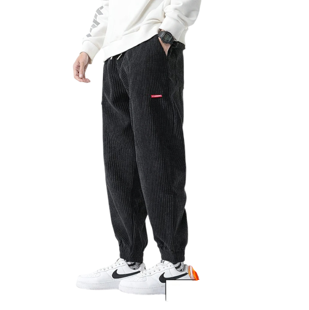 Pánské tepláky jednobarevné na tkaničku s kapsami polyester bavlna Pohodlné a stylové pro volný čas a sport černá XS