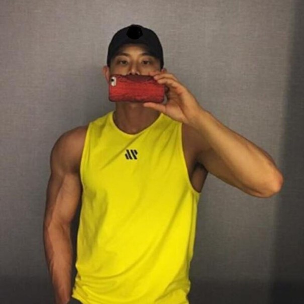 Pánské tílko F1817 žlutá XS