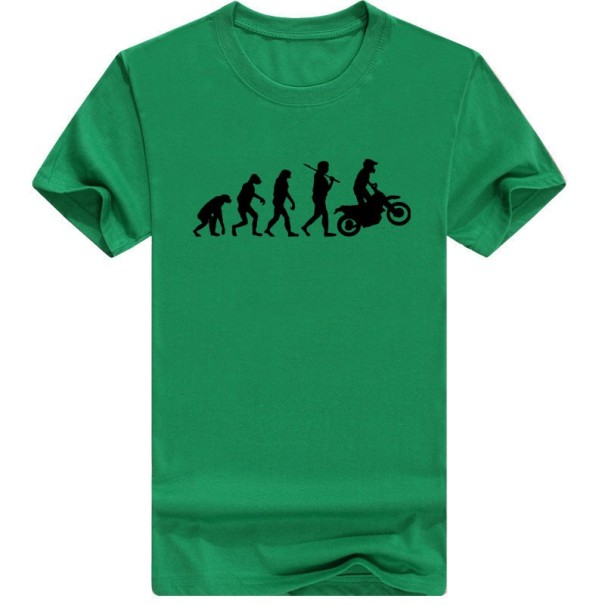 Pánské tričko - Evoluce motokrosu J3243 zeleno-černá XL