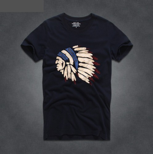 Pánské tričko s potiskem Indiána J2681 tmavě modrá L