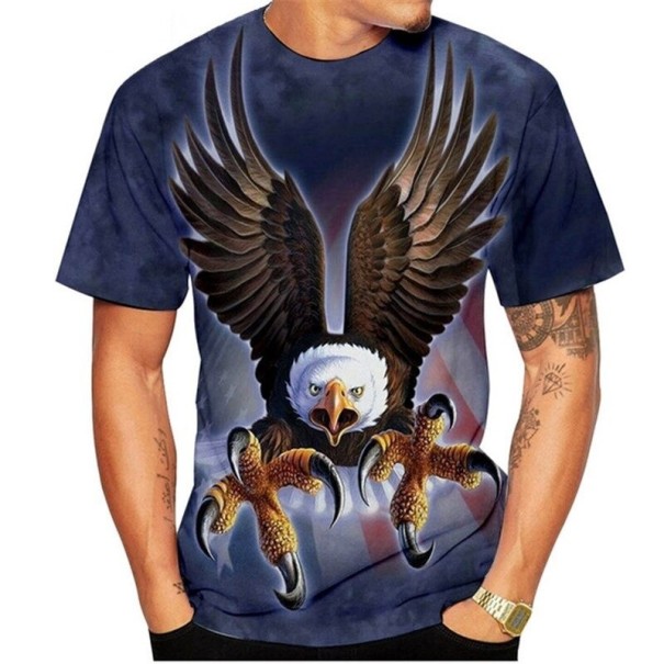 Pánské tričko s potiskem orla T2186 S 5