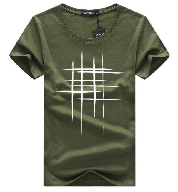 Pánské tričko se zajímavým vzorem J2945 armádní zelená 3XL