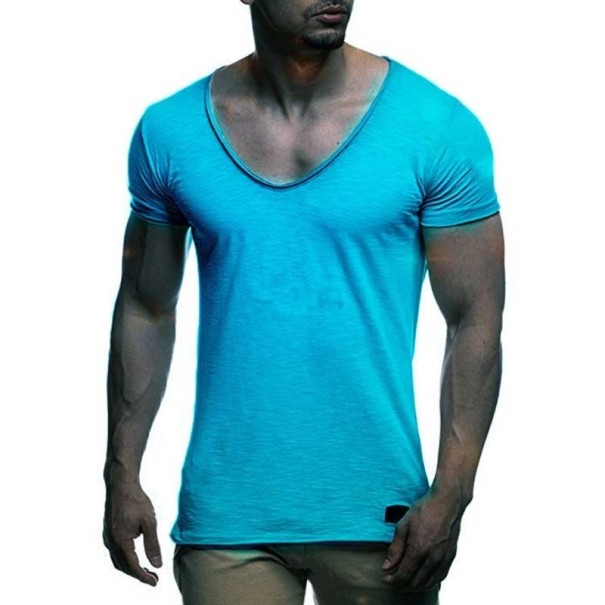 Pánské tričko T2089 světle modrá M