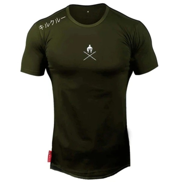 Pánské tričko T2119 armádní zelená M