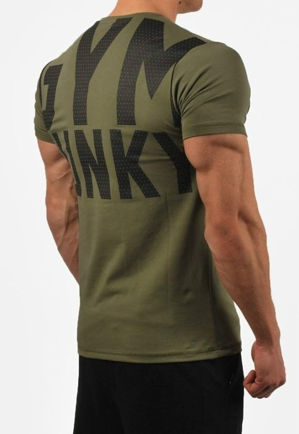 Pánské tričko T2289 armádní zelená L