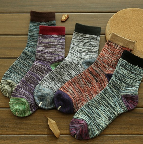 Pánske žíhané ponožky - 5 párov 1