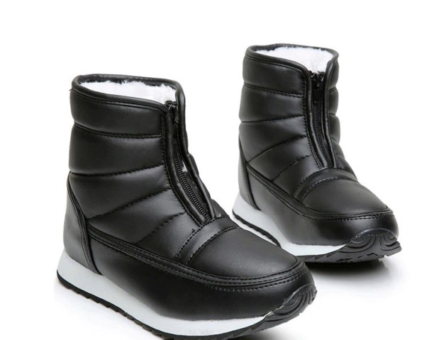 Pánske zimné topánky s kožúškom J1539 čierna 39
