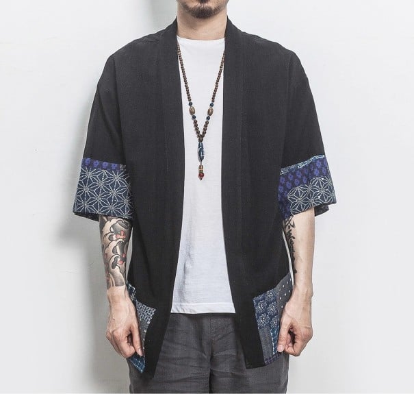 Pánský cardigan A1929 černá M 1